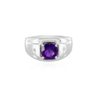 Anello in argento con Ametista Zambiana