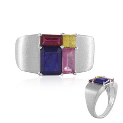 Anello in argento con Zaffiro Blu del Madagascar (de Melo)