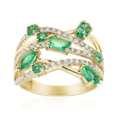 Anello in oro con Smeraldo Zambia AAA (CIRARI)