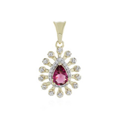 Ciondolo in oro con Tormalina Rosa (Adela Gold)