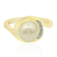 Anello in oro con Perla Dorata dei Mari del Sud (TPC)