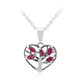 Collana in argento con Rubino della Birmania