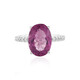 Anello in argento con Fluorite Rosa