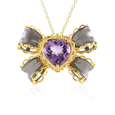 Collana in argento con Ametista Rose de France (Gems en Vogue)