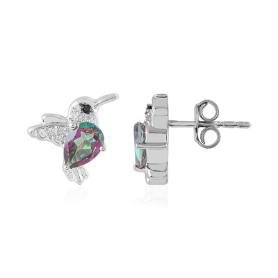 Orecchini in argento con Quarzo Mistico