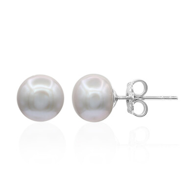 Orecchini in argento con Perla d'Acqua Dolce Argentata (TPC)