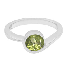 Anello in argento con Peridoto