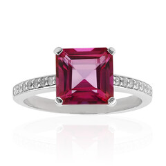 Anello in argento con Topazio Rosa