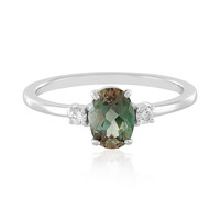 Anello in oro con Pietra del Sole dell'Oregon (AMAYANI)
