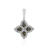 Ciondolo in argento con Diamante Champagne I4
