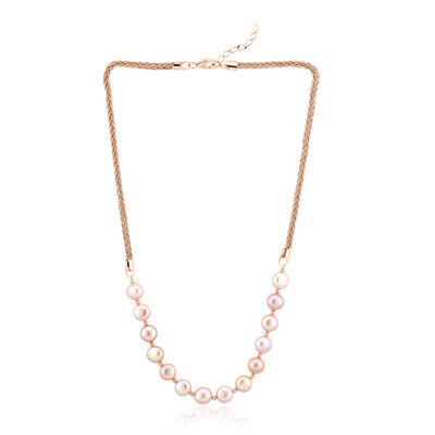 Collana in argento con Perla d'Acqua Dolce Porpora (TPC)