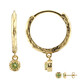 Orecchini in argento con Peridoto della Birmania