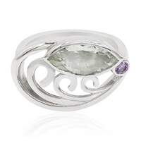 Anello in argento con Ametista Verde