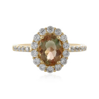 Anello in oro con Pietra del Sole dell'Oregon