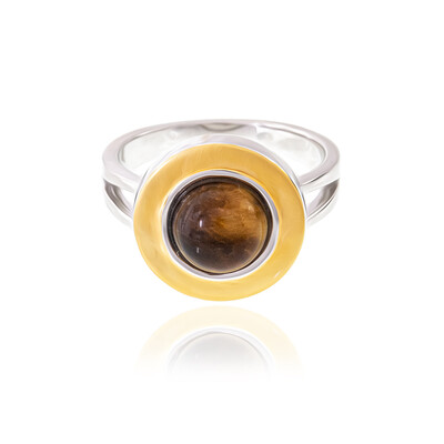Anello in argento con Occhio di Tigre (MONOSONO COLLECTION)