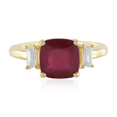 Anello in argento con Rubino del Madagascar