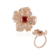 Anello in argento con Zircone Rosa (SAELOCANA)