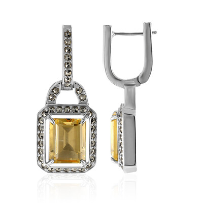 Orecchini in argento con Citrino (Annette classic)