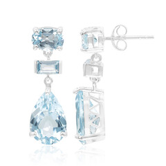 Orecchini in argento con Topazio Blu Cielo