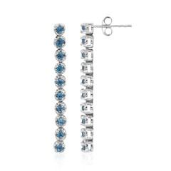 Orecchini in argento con Topazio Blu Londra