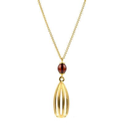 Collana in argento con Ambra Baltica (dagen)