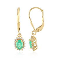 Orecchini in argento con Smeraldo Russo