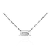 Collana in argento con Topazio Bianco