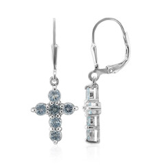 Orecchini in argento con Topazio Blu Cielo