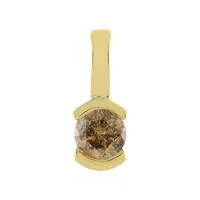 Ciondolo in oro con Diamante Champagne I4