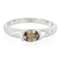 Anello in argento con Zircone Cannella