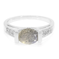 Anello in argento con Labradorite
