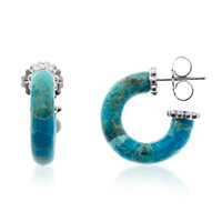 Orecchini in argento con Mosaico turchese (Dallas Prince Designs)