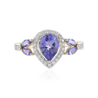 Anello in oro con Tanzanite