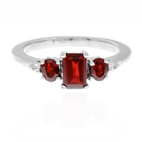 Anello in argento con Granato d’India
