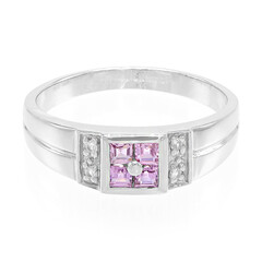 Anello in argento con Zaffiro Ceylon Porpora (non riscaldato)