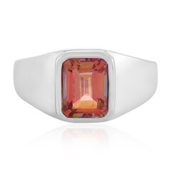 Anello in argento con Topazio Fiore di Loto