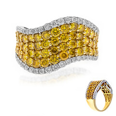 Anello in oro con Diamante Arancione SI2 (CIRARI)