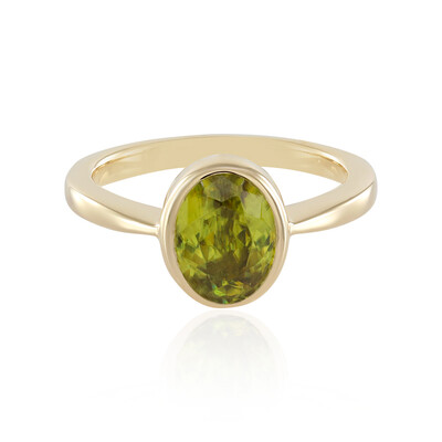Anello in oro con Sfene