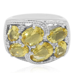 Anello in argento con Eliodoro
