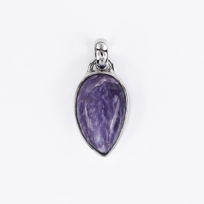 Ciondolo in argento con Charoite