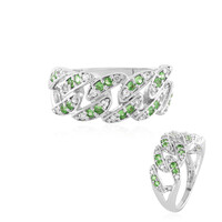 Anello in argento con Tsavorite
