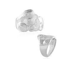 Anello in argento con Diamante I2 (H) (SAELOCANA)