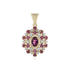 Ciondolo in oro con Rodolite
