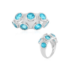 Anello in argento con Topazio Paraiba