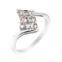 Anello in argento con Morganite
