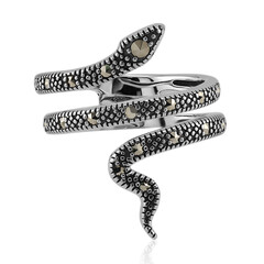 Anello in argento con Marcassite