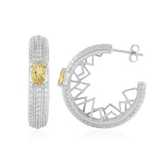 Orecchini in argento con Berillo Giallo (de Melo)