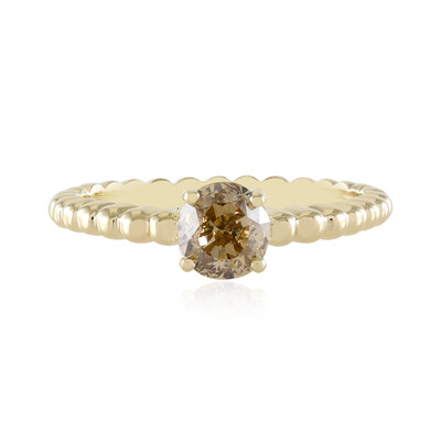 Anello in oro con Diamante Champagne VS1 (de Melo)
