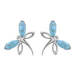 Orecchini in argento con Turchese