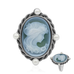 Anello in argento con Agata